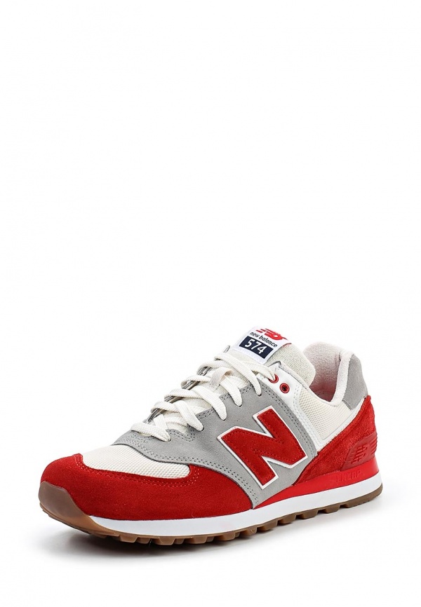 Кроссовки New Balance ML574 (USA) Кроссовки New Balance. Цвет: красный. Материал: натуральная замша